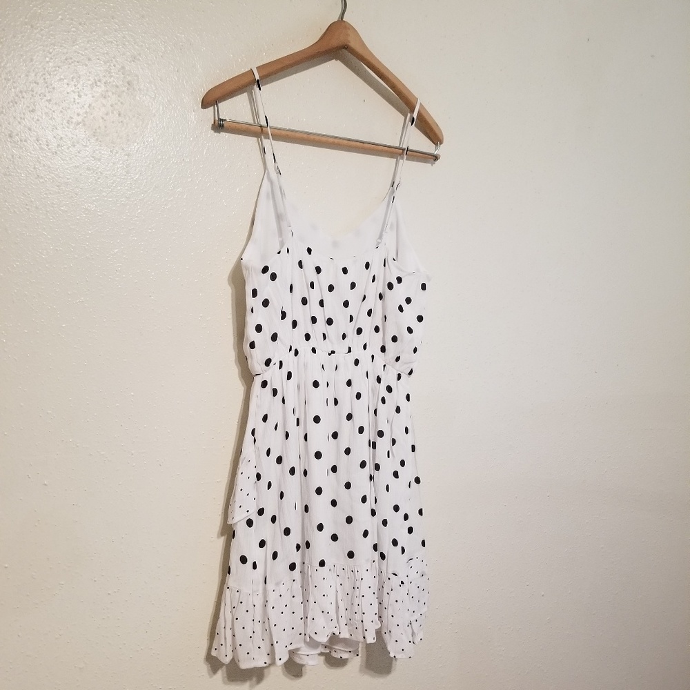 Black & White ruffled polka dot dress - Picture 4 of 5
